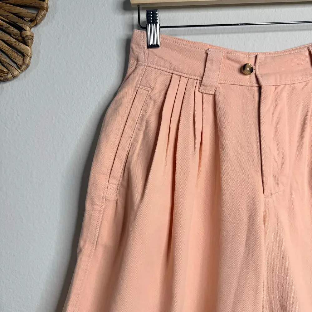 Free People shorts pleated a-line long shorts cotton 4